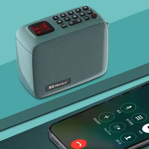 Mini Portable Bluetooth Speaker Wireless Hifi Sound Bluetooth Soundar Pocket FM Radio with HD Microp