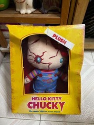 日本環球影城2016 萬聖節限量版 Hello Kitty 與Chucky聯名毛絨玩具 鬼娃回魂