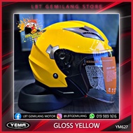 YEMA Helmets 627 [GLOSS YELLOW] Double Visor
