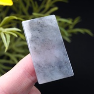 【願‧平安】冰飄烏雞翡翠平安無事牌 | 天然緬甸翡翠A貨 | 送禮