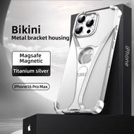 โทรศัพท์มือถือแม่พิมพ์ทำขนมหรูหราเหล็กสแตนเลสสำหรับ Iphone 16 15 14 13 Pro เคสโทรศัพท์ระบายความร้อนแ