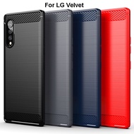 Carbon Brushed Casing LG Velvet Q92 Q70 Q6 Q7 Q8 Q8S Q8X ThhinQ G6 G6+ Q6+ Q7+ Q Stylo 4 Stylus+ Sty
