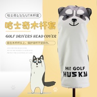 GOLF Wood Cover GOLF Husky Wood Cover Waterproof PU Fabric 1/3/5/UT Wood Cover 3/4 Pcs Set