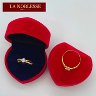 Ready Stock Cincin Emas 585 Batu Silang Bertunang Gold Ring 585 Married Stone 2 Layer Batu Mata Jewe