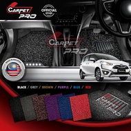 Toyota Sienta (2015-Present) Car Mat Coil Carpet Karpet Kereta Tebal Kapet PVC Floor Mat Pelapik