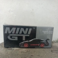 Mini GT/681 Porsche 911 GT3 RS Black with Pyro Red - Free Protector