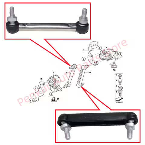 Headlight Adjustment Rod 37146776549 37146752797 For BMW X5 E70 X6 E71 E72