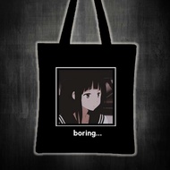CHITANDA ERU BORING Printed tote bag canvas