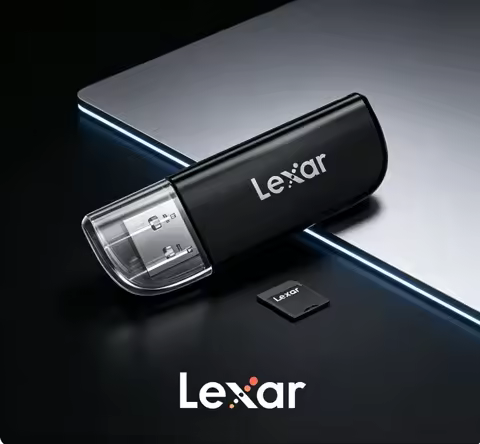 Lexar High Speed RW300U Card Reader 2 in 1 Dual Card Slot Reader USB3.2 Gen1 TF/SD Memory Card Micro