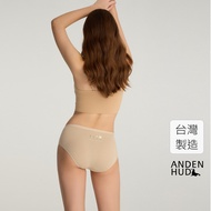 [Anden Hud] Secret Garden.mid-Waist Briefs (Sesame Brown-Slowly Blooming) Pure Cotton Made In Taiwan