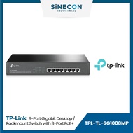 TP-Link รุ่น TL-SG1008MP 8-Port Gigabit Desktop/Rackmount Switch with 8-Port PoE+ By Sinecon