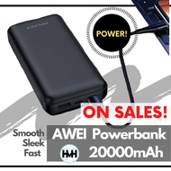 20 000mAh Authentic AWEI Powerbank (P47K)