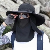 MNO.9 Hat OD001 หมวกกันแดด หมวกคลุมหน้า กันแดด 360 องศา หมวกเดินป่า หมวกกลางแจ้ง หมวกกันแดด กันลม กั