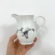 二手 早期鶯歌 茶海 公道杯 陶瓷 茶具 泡茶 茶杯 白色 質感佳