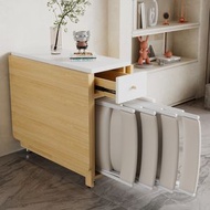 安晴傢俬 - 淺木色 蝴蝶枱 150x80cm 折疊餐桌 多功能伸縮飯枱 淨餐枱