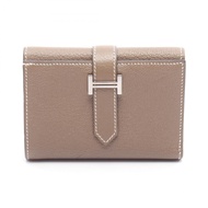 【二手】愛馬仕 HERMES 三折皮夾 Bearn Combination Etoupe Etoupe 其他 Bearn Combination Etoupe 女士二手 A