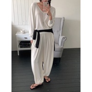 🇰🇷Elastic Band Drawstring Pants Yoga Pants Everyday Pants Casual Pants