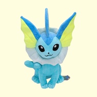 Large New Style Eevee Family Vaporeon Plush Doll 30cm Seated Water Eevee Eevee Eevee Toy Doll