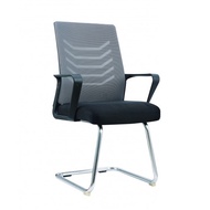 [Freeship] Ghế phòng họp lưng trung IBIE ID8333 chân quỳ inox tay nhựa