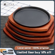 【LOCAL SHIP】SIZZLING PLATE CAST IRON PLATE Sizzling Plate ROUND OVAL cast Iron Round STEAK PLATE SIS