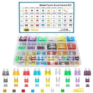 408PCS Fuse Combination Kit Standard Mini LP Mini 2piece Fuse 2A 5A 7.5A 10A 15A 20A 25A 40A Automot