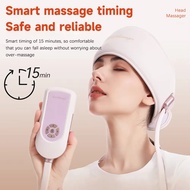 Electric Head Massager with Heat Air Pressure Head Massage Device Eye Muscle Massager Hot Compress A
