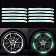 Luminous Reflective Decal Sticker for Car Bike Bicycle Wheels Premium Quality (20pcs)