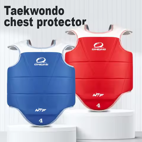 Traditional Taekwondo chest guard kids men women student red blue Karate Taekwondo protectors WTF ap