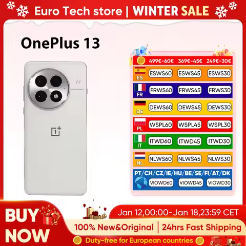 OnePlus 13 5G Snapdragon 8 Elite 2K Display 6.82‘’ 120hz LTPO 6000mAh Battery 100W SUPERVOOC ColorOS