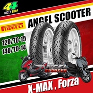 ยาง Pirelli Angle Scooter Xmax Forza Forza350  Angel Scooter Yamaha  X-Max Honda Forza350 Adv350 BMW C400 120/70-15+140/70-14