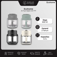 ECOHOME Air Fryer & Dehydrator 8 in 1 Function EAF-777 4.5L Capacity with Panoramic Glass 360 View