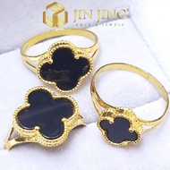 CINCIN FOUR LEAF CLOVER SIZE11-17 EMAS 916 TULEN 1g-2g up