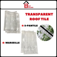 BEST BUILDER Transparent Roof Tile S-Pantile Marseille Series Atap Genting Bumbung Atap Cerah Toplig