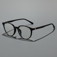 Oval Aviation Glasses Blue Light Blocking Spring Hinge Optical Frames Women