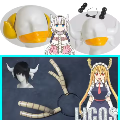 Anime Miss Kobayashi's Dragon Maid Tohru Ilulu Iruru Kanna Kamui Cosplay Horns Hairpins Accessories