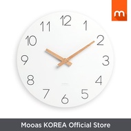 mooas Flat Wood Wall Clock / wood clock / wood wall clock / interior