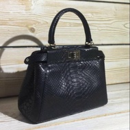 Peekaboo Model Genuine Snake Skin Women's Bag