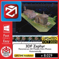 3DF Zephyr 8.029 - Reconstruct 3D Models from Photos Automatically [WINDOWS x64] - Digital Download