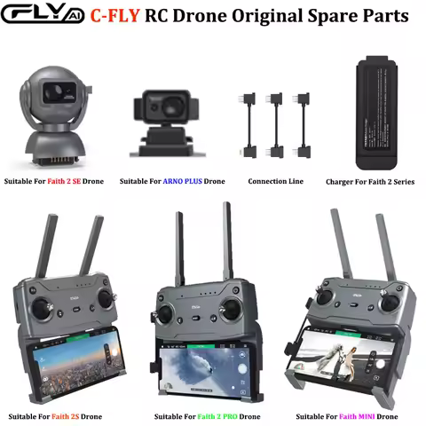CFLY Faith 2 Pro / Faith Mini / Arno Plus / Faith 2 SE Remote Control Obstacle Avoider Charger RC Dr