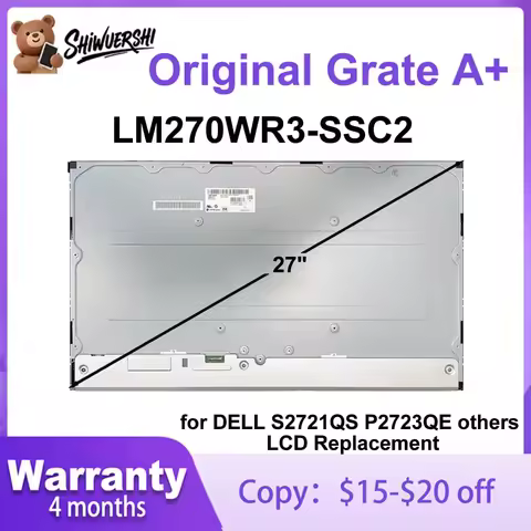 27" New Original LCD screen LM270WR3 SSC2 LM270WR3 (SS)(C2) IPS UHD 3840*2160 Applicable for DELL S2