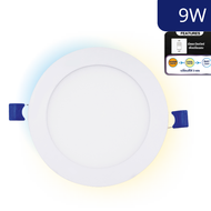BEC โคมไฟฝังฝ้า3แสงในโคมเดียว BLADE III-O TRI 9W 12W 15W 3000K/4000K/6500K หน้ากลม สีขาว Downlight