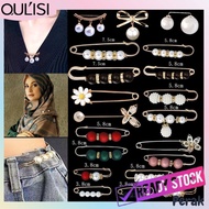 Oulisi Tudung Pin Jeans Buckle Needle Metal Pant Artifact Lock Pearl Button 收裤收腰别针胸口防走光调节扣瘦腰针
