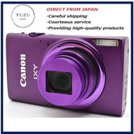 Pre-owned Product Canon IXY 630 Purple Compact Digital Camera 16MP 12x Optical Zoom Wi-Fi NFC Japane