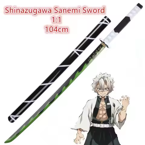 1:1 Shinazugawa Sanemi Swords Knife Demon Slayer Sword Cosplay Weapon Props Christmas Party Events C