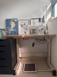 JUKI Industrial Sewing Machine with Table and Motor