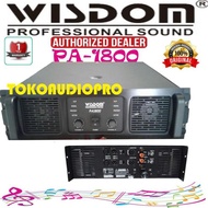 Power Wisdom PA1800 Power Amplifier Original Wisdom PA-1800