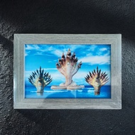 Picture Auspicious Naga 7-Headed 9-Headed Feng Shui Home Decoration With Frame 4x6 Inches