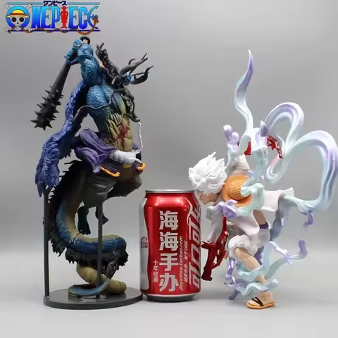 One Piece Kaido Vs Luffy Figures Gk The Four Emperors And One Hundred Beasts Fifth Gear Nika Animal 