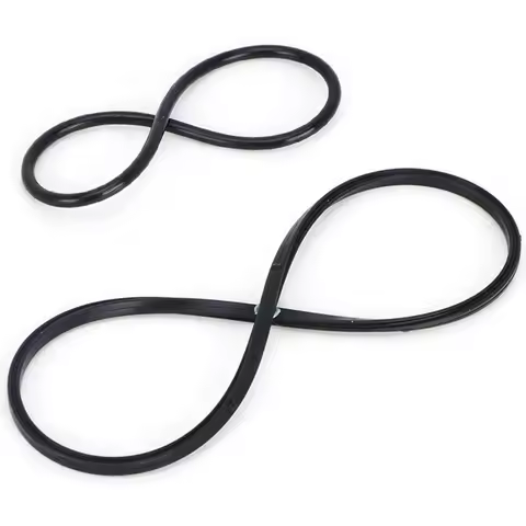 11668626471 Black Rubber Vacuum Pump Seal Kit For BMW V8 E46 E65 E66 E53 E70 E60 E84 E90 745i 545i 6