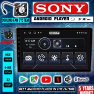 [8GB RAM+256GB ROM] QLED SONY Android Player 9"10 inch Quad Core Car Multimedia MP5 Player Wifi